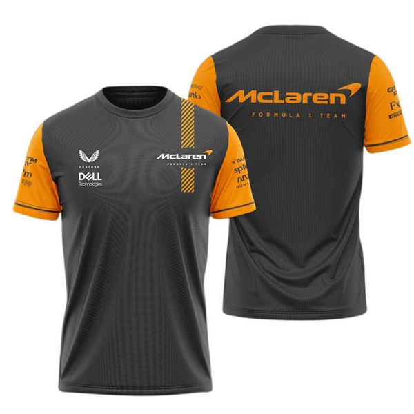 

7p3t men's fashion t shirt oversized 23 new f1 formula one racing team mclaren and women's round neck 3d printing clothing, White;black