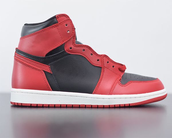 

jumpman 1 high og '85"varsity red" basketball shoes 1s summit white-black mens womens trainers sports sneaker with box