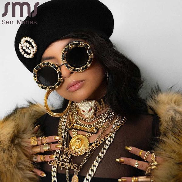 

sunglasses vintage round sunglasses women girls retro steampunk sunglasses children luxury brand designer eyeglasses family eyewear uv400j23, White;black