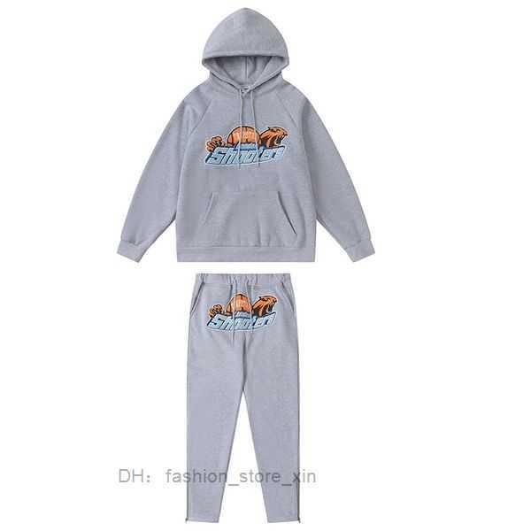 

trapstar mens tracksuits tiger head trapstar shooters track suit towel embroidery womens fleece tracksuit hoodies pants sets 8 bphp, Black