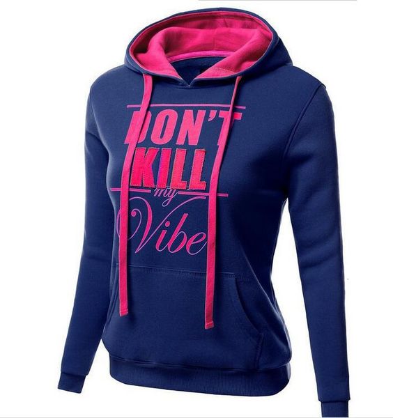 

women's hoodies sweatshirts chic women hoodies sweatshirts ladies autumn winter festivals classics comfort fall clothing don't kil, Black