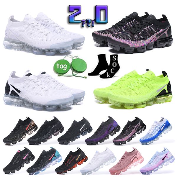 

2022 vapores fly knit running shoes 2.0 3.0 mens women airmaxs triple black aurora oreo white pure platinum barely rose particle grey midnig