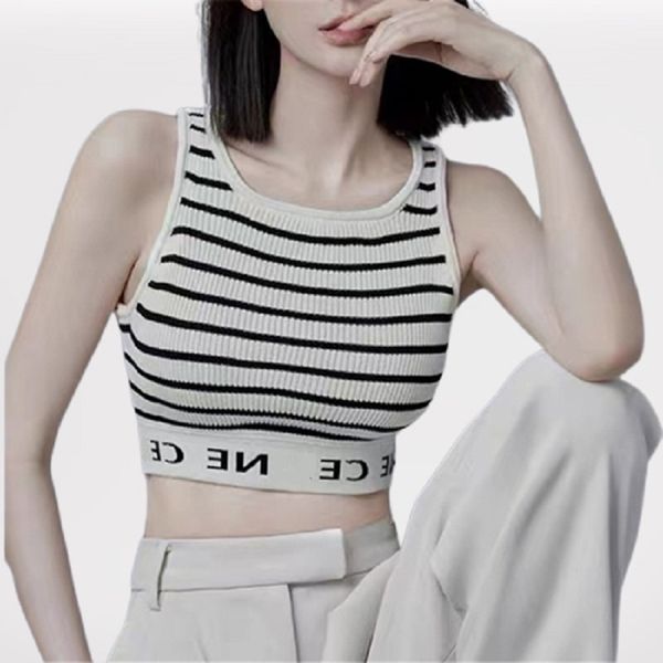 

tank r ce crop women's tees tanks camis sports leisure bottoming vest off shoulder tank casual sleeveless backless shirts, White