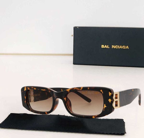 

2023 designer paris home new fashion balencigas women sunglasses trend ins wind balencigas sunglasses street p travel anti glare lens letter, White;black
