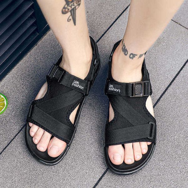 

sandals stocking sandals men autumn summer sandals woman 2023 shuse orthopedic flip flops water platform sports shoes motorcycle tennisj2302, Black