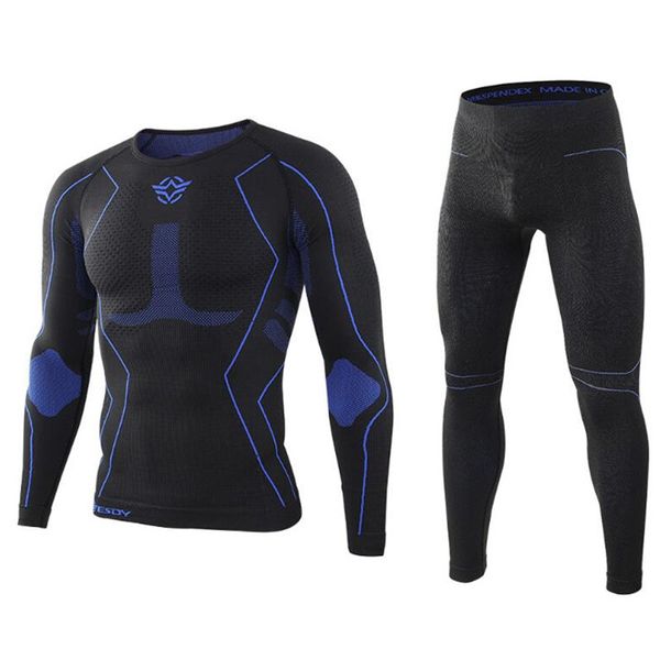 

men's tracksuits esdy functional underwear men sports training fitness warm breathable long johns termico autumn winter thermal underwe, Gray