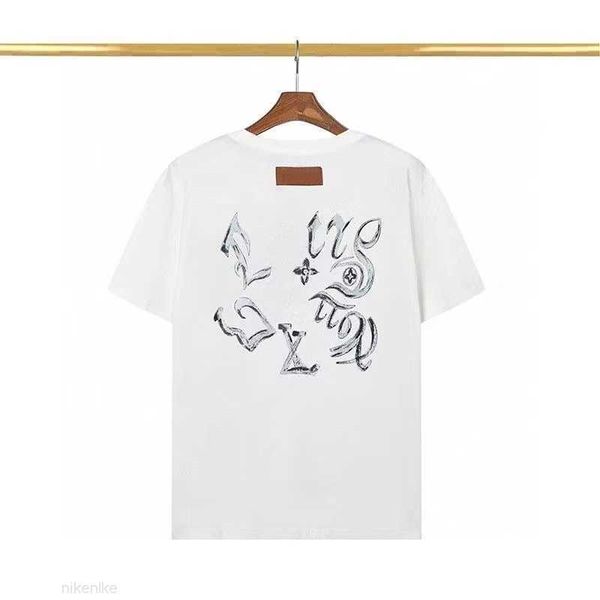 

23s mens t shirt designer short-sleeved luxury short-sleeved letter-printed pure cotton breathable casual street sports lovers same clothing, White;black