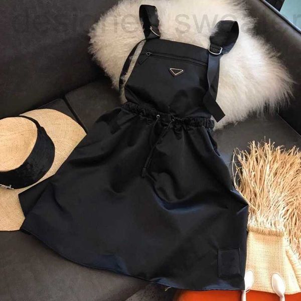 

casual dresses designer spring summer women dress fashion short sleeve skirt 8 different models re nylon material siamese 4s0v, Black;gray