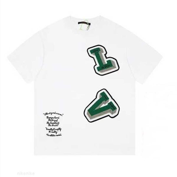 

23 mens t shirt designer t shirts luxury short-sleeved pure cotton flocked letter-printed street lovers' same clothing s-5xl k88, White;black