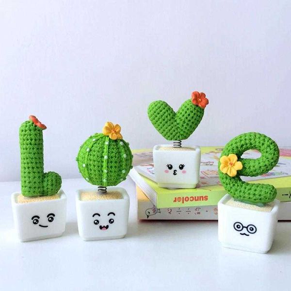 

decorations new car dashboard ornament diy cute resin cactus pot multiuse creative decoration interior decor gift accessories r230228