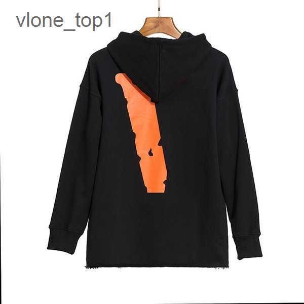 

v lone mens big v hoodies hip hop stylist hoody long sleeve letter print hoodie men women couple sweatshirts white high street 21colors 8 hq, Black