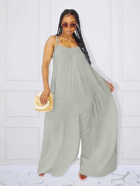

ins internet rompers womens clothing summer sling loose large size bell bottom, Black;white