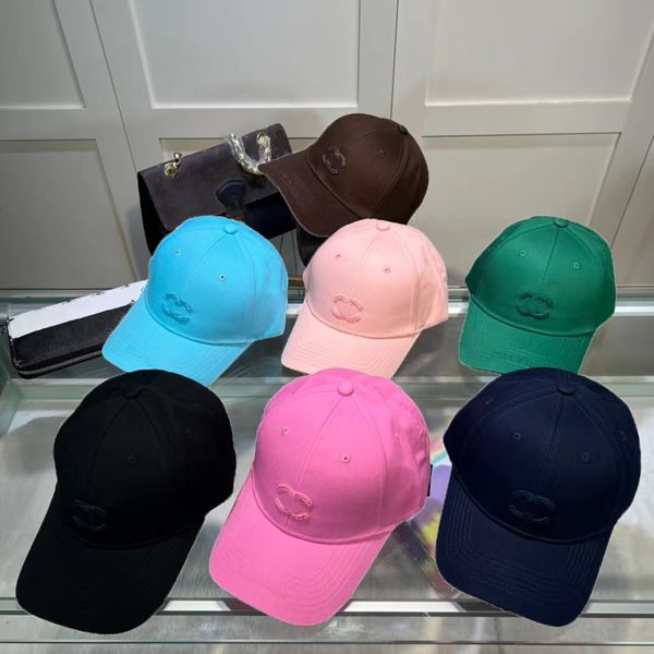 

fashion designer street cap baseball cap high-quality men's women's sports cap 7-color front cap casquette adjustable to fit cap, Blue;gray
