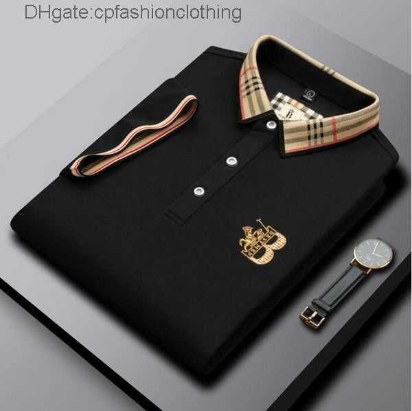 

high end embroidered short sleeved cotton polo shirt men s t shirt korean fashion clothing summer luxury 46e8s, White;black