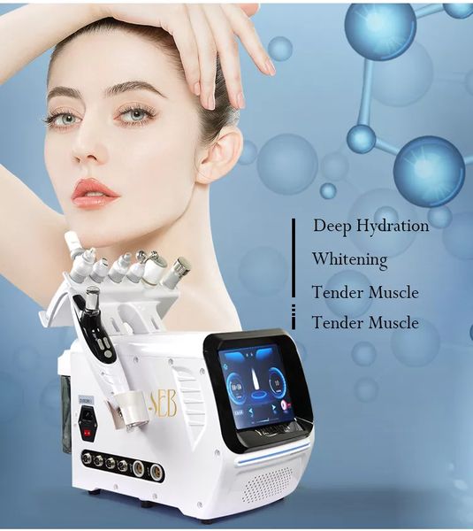 

6 in 1 vacuum microdermabrasion blackhead remover oxygen jet diamond peeling hydrogen and oxygen bubble machine