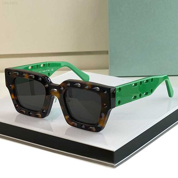 

Fashion OFF W sunglasses Luxury Offs White Collectors Edition off Thickening Designer Woman Mens Unisex Original Yellow Black Blue Eyewear Square KJ1E box with logo