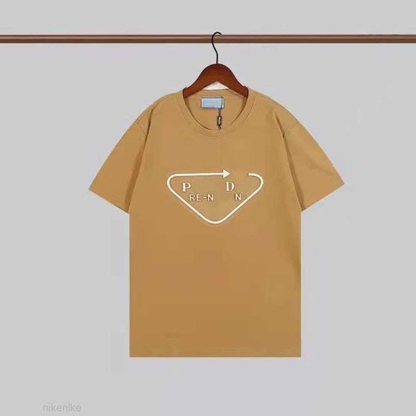 

23ss mens t shirt designer letter p printed short sleeve luxury cotton casual holiday sweatshirt fashionable street lovers' same clothi, White;black