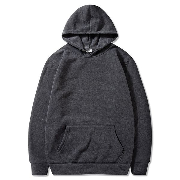 

men's hoodie technology fleece sweatshirt fashion solid color hooded pullover street style men's women's sportswear s-3xl jac, Black