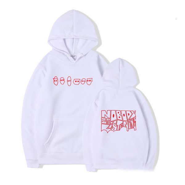 

womens hoodies sweatshirts zayn malik nobody is listening women pullover crewneck graphic jumpers long sleeve hip hop gothic clothes cotton, Black