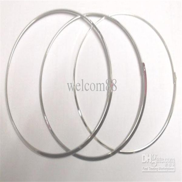 

10pcs lot silver plated choker necklace wire cord for diy craft fashion jewelry gift 18inch w18281b, Golden;silver