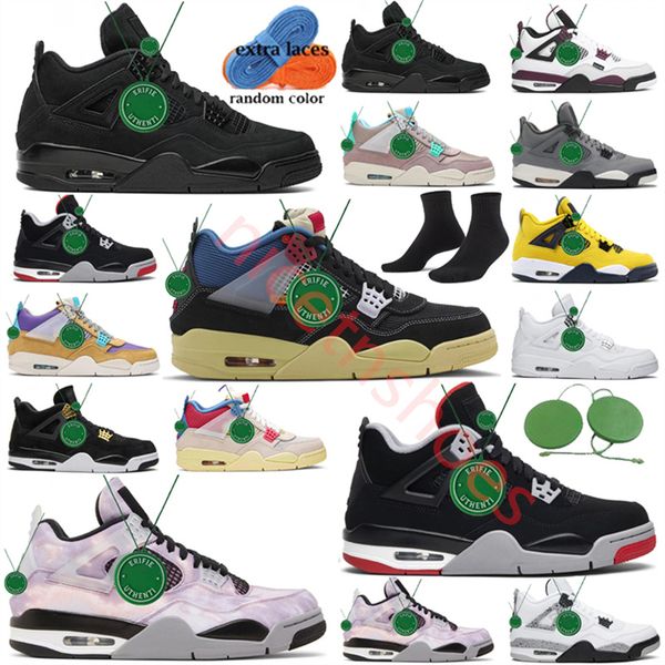 

new men 4s iv 4 man basketball shoes fire red university blue military black cat sail cement hyper royal motorsport white cement lightning w