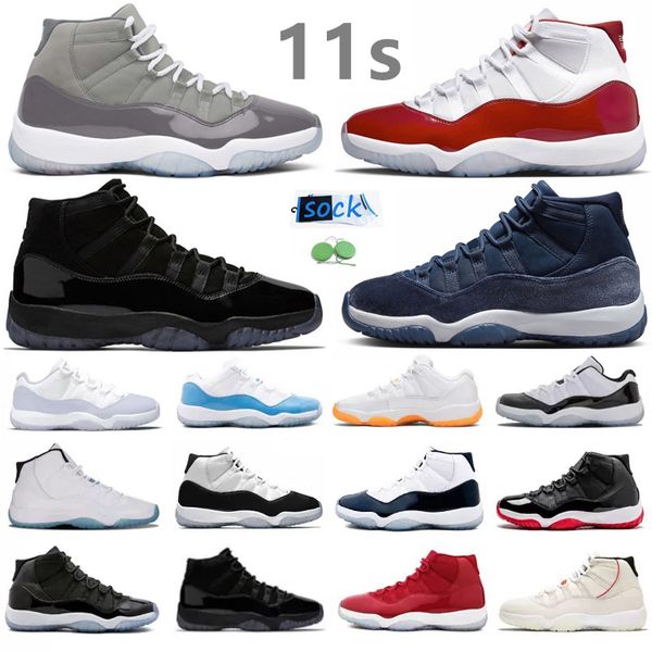 

11 11s mens basketball shoes cherry cool gement grey midnight navy 72 10 citrus legend gamma blue bred cap gown concord gym red pink men