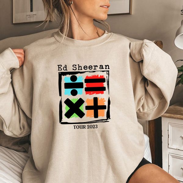 

womens hoodies sweatshirts ed sheeran tour sweatshirt mathletics concert hoodie pullovers streetwear lovers gift 230301, Black