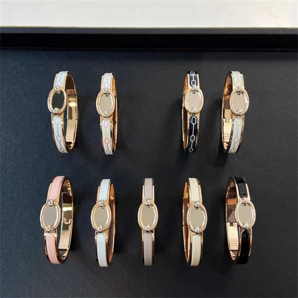 

h ermes designer bracelet tennis today h letter initial cuff bracelet never fade solid gold women bangle sterling silver christening bracele, Black