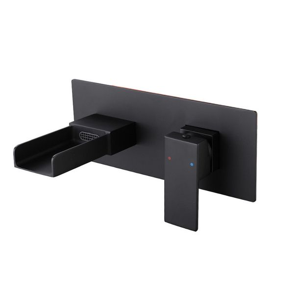 

all copper wash basin faucet l household into the wall faucet embedded bathroom spot brass sink taps concealed installation wholesale