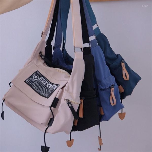 

bag fashion retro designer work style diagonal men's and women's street large capacity waterproof shoulder