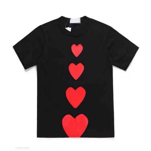

23ssnew womens t shirt designer p love printing short sleeve pure cotton casual sports shirt fashionable street holiday couple's same k, White