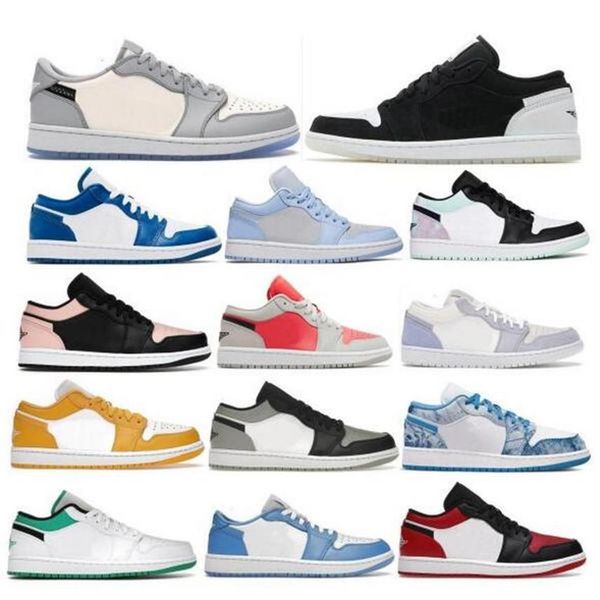 

jumpman low basketball shoes 1 1s lows paris mocha unc shadow crimson tint powder marina blue toe leather 2022 men women sport300x