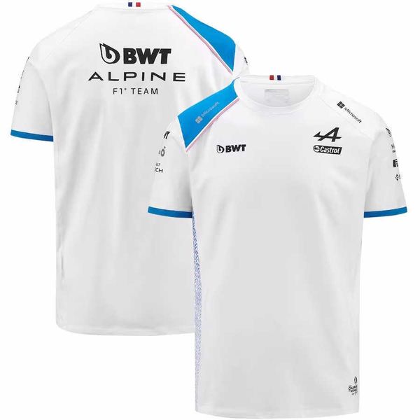 

v44t men's fashion t shirt oversized 23 new f1 formula one racing team the suit alpine short sleeve breathable leisure in summer, White;black