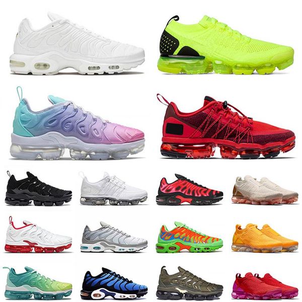 

2021 tn plus size 13 men women running shoes all white pastel triple black mean green oreo tns outdoor trainers sneakers eur 36-232i
