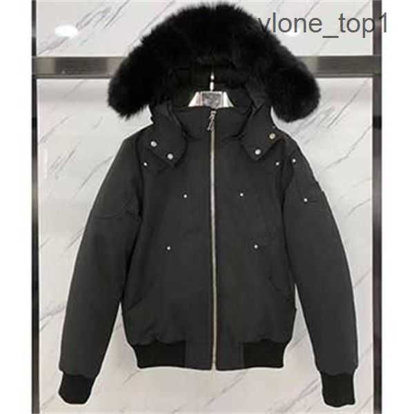 

mooses 1 to 1 men's down parkas jackets winter mens outdoor coat jacket casual hooded coats outerwear man warm men puffer doudoune outw, Black
