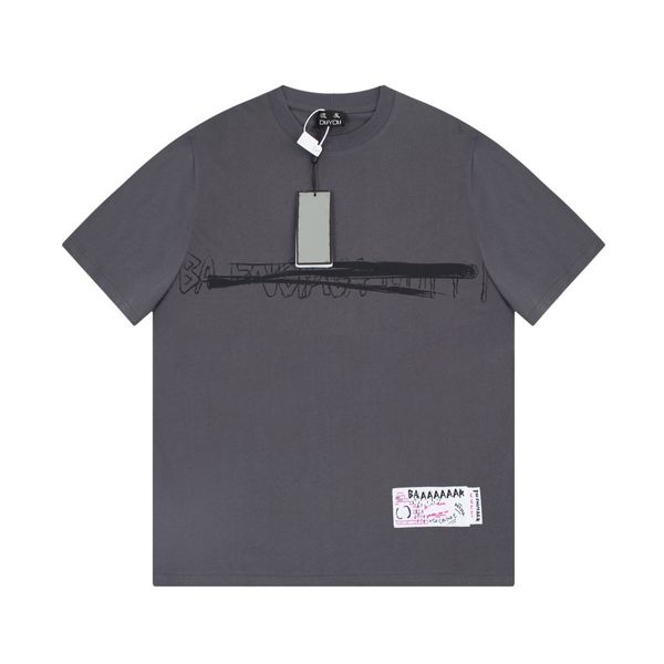 

duyou oversize t shirt with vintage jersey wash letters 100% cotton t-shirt men casuals basic t-shirts women quality classical dy8870, White;black