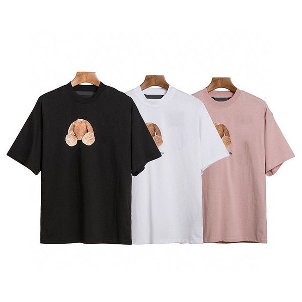 

men's plus tees & polos round neck embroidered and printed polar style summer wear with street pure cotton m set shorts tshirt set w2rf, Black;brown
