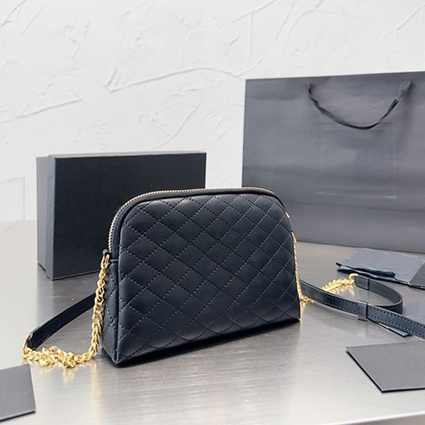 

mini shell bags chan crossbody bag camera case quilted leather single shoulder handbag clutch fashion letter zipper closure women small hand