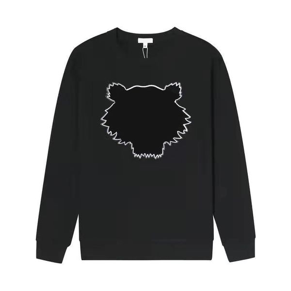 

tigerhead designer hoodie men's hoodies & sweatshirts embroidery luxury mens womens printed round neck loose long sleeve high stree, Black