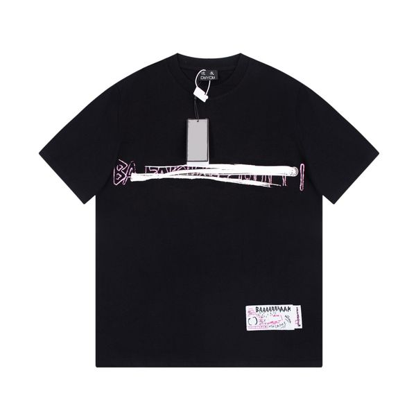 

duyou oversize t shirt with vintage jersey wash letters 100% cotton t-shirt men casuals basic t-shirts women quality classical dy8869, White;black