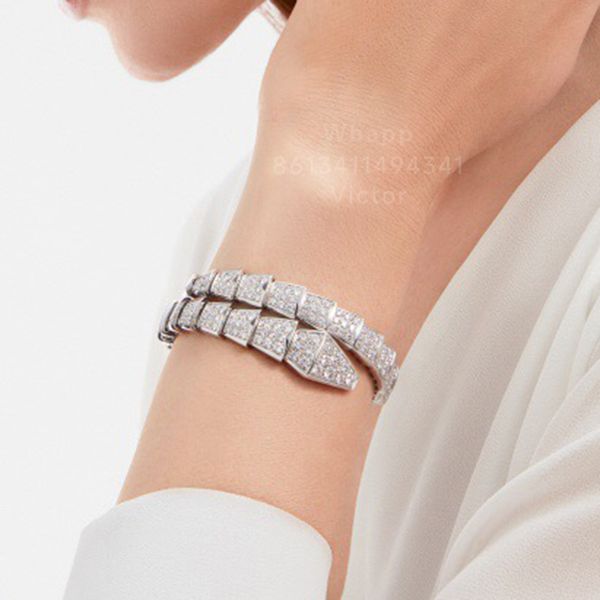 

buigari elastic bangle snakelike designer single bangle for woman diamond gold plated 18k highest counter quality fashion never fade exquisi, Black