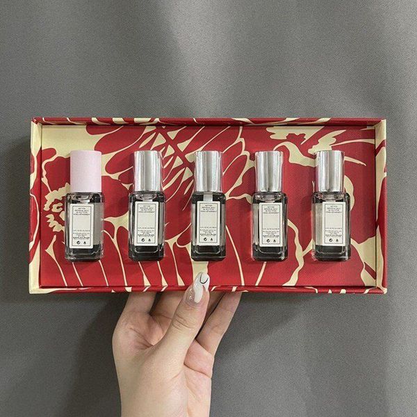 

2023 jo malone london perfume set 9ml 5pcs perfumes cologne collection fragrances hibiscus orange blossom flowers edp spray gift box dhl shi