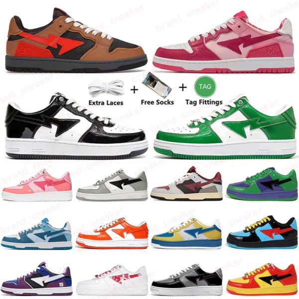 

sk8 sta running shoes a designer abc camo combo pink black white green red orange camouflage men women trainers sports sneakers classic plat