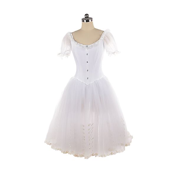 

stage wear white giselle costume skirt competition professional romantic tutu dress group dance performance ballet dress for women jnbl185, Black;red