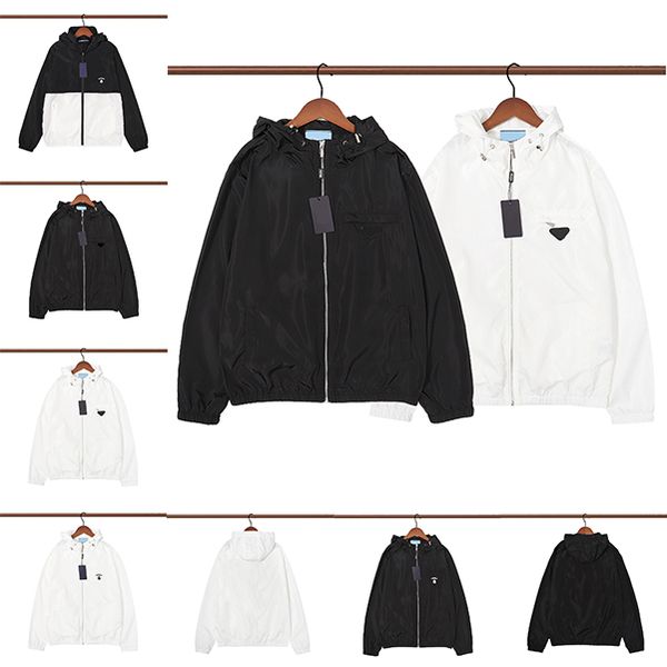 

coat men's parka jacket triangular pizex epaulettes designer jackets men autumn and spring windbreaker parkas for mens hoodies zipper o, Black;brown