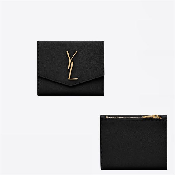 

women zipper wallets designer updown leather short purse mens coin pocket luxury y wallet ladies small purses card holder s cardho280f, Red;black