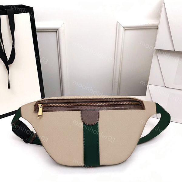 

designer waist bag luxury crossbody bumbag for women casual embroidery patch fanny pack special canvas tiger ufo pattern adjustable length s