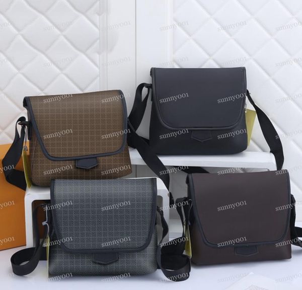 

the single shoulder bag luxury lapbag designer briefcase fashion printed grid men's and women's handbag business information packa