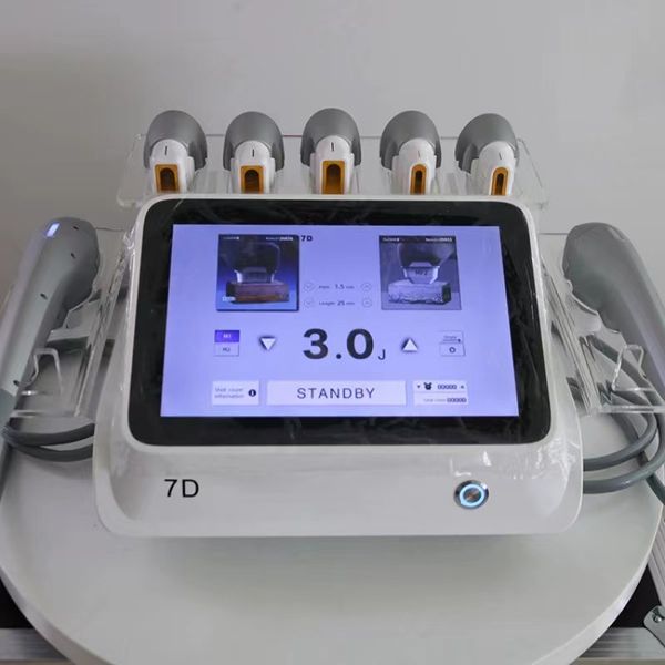 

7d hifu skin tightening ultrasonic slimming lipo cavitation white high intensity focused ultrasound mini 7d cartridges smas lifting face and