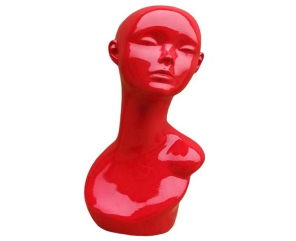 

premium glossy red plastic mannequin head 46cm181 inches height great for scarves hats and jewelry displaying3999761, White